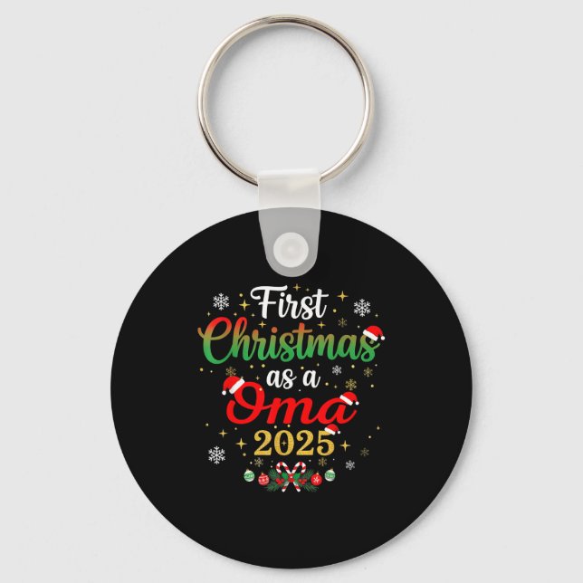 Chaveiro Primeiro Natal como uma Oma 2025 Nova Mamãe Xmas (Frente)