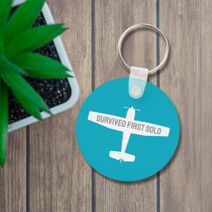 Chaveiro Primeiro Piloto de Estudante Avião Solo Funny
