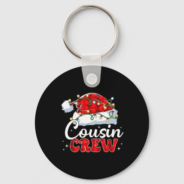 Chaveiro Primo Crew Santa Hat Xmas Luzes Feliz Natal (Frente)