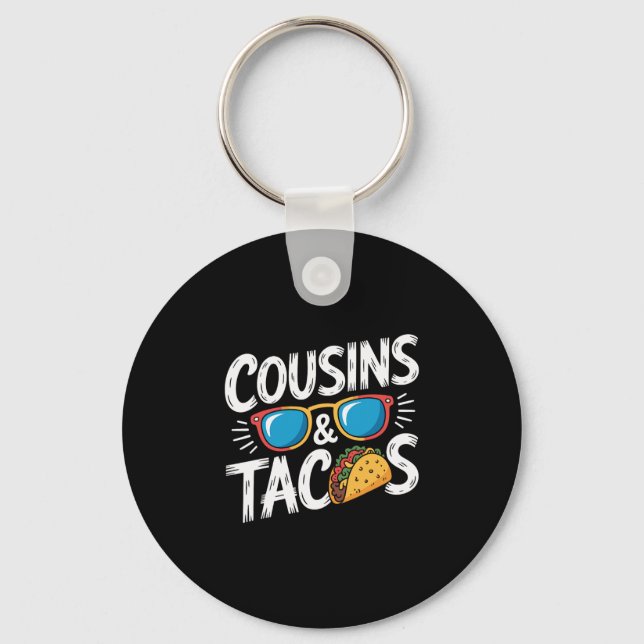 Chaveiro Primos Engraçados E Tacos Férias De Primo  (Frente)