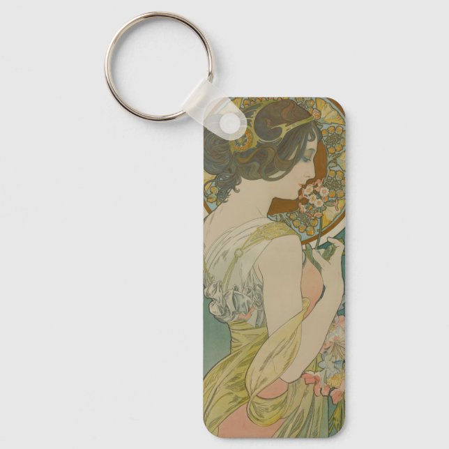 Chaveiro Primrose por Alphonse Mucha (1899) (Frente)