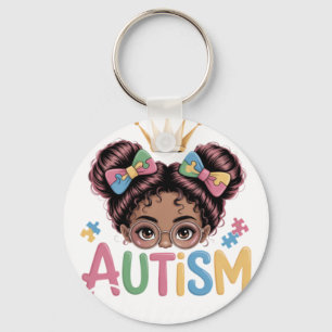 Chaveiro Princesa Autismo Afro Meninas Arco Filha Autismo A