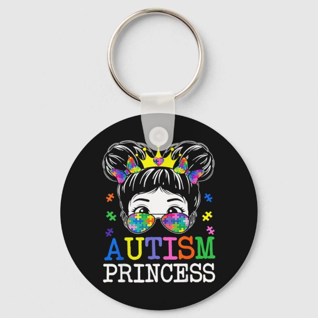 Chaveiro Princesa Autismo Coque Desarrumado Puzzle Conscien (Frente)