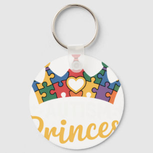 Chaveiro Princesa Autista Filha Conscientização do Autismo