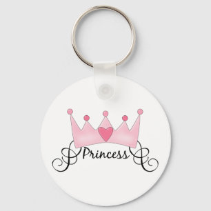 Chaveiro Princesa com Coroa - Personalizável