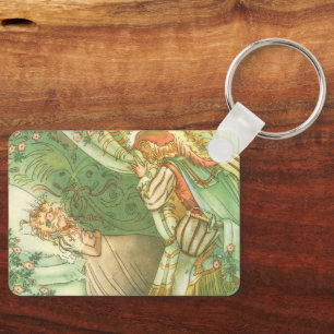 Chaveiro Princesa de Bela Dormente, Vintage Fairy Tale