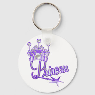Chaveiro Princesa de coroa roxa