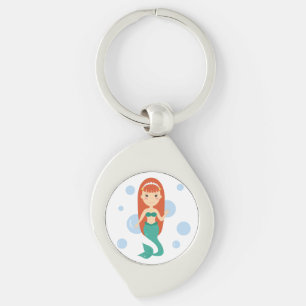Chaveiro Princesa de sereia de cartoons 