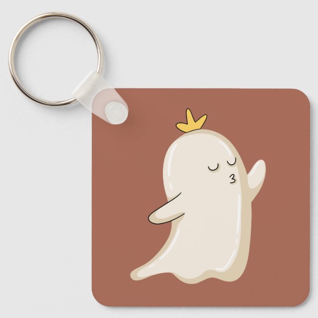 Chaveiro Princesa Fantasma Soprando um Beijo (Frente)