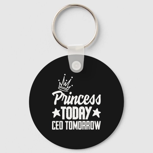 Chaveiro Princesa hoje CEO amanhã garota chefe empoderadora (Frente)