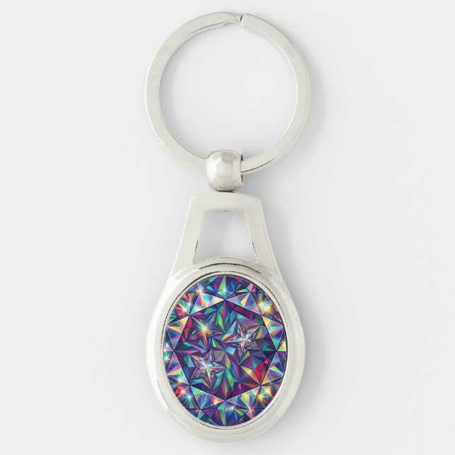 Chaveiro Prism Mandala – Kaleidoscope Metal Keychain (Frente)