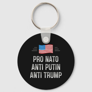 Chaveiro Pró Nato - Anti Putin - Anti Trump - Estilo Retrô