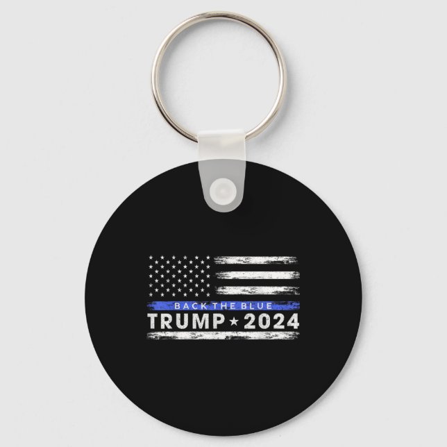 Chaveiro Pro Trump 2024 Devolve A Linha Azul-Fino (Frente)