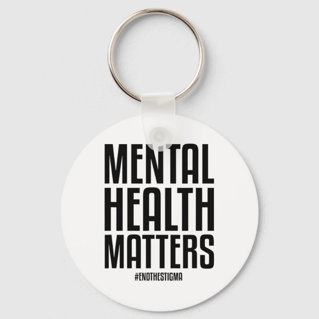Chaveiro Problemas De Saúde Acabam Com O Stigma Mental Heal (Frente)