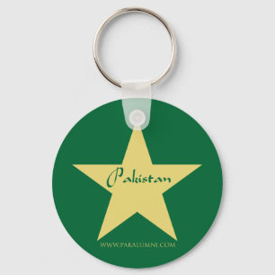 Chaveiro Produtos Dourados da estrela de Paquistão