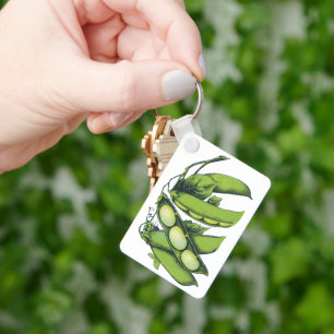 Chaveiro Produtos Hortícolas Vintage; Feijões-Lima, Comidas