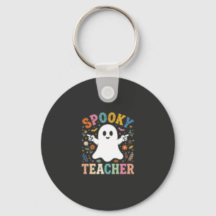 Chaveiro Professor Assustador Fantasma Fofo Design de Hallo