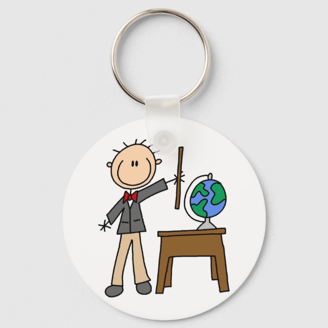 Chaveiro Professor Com Globo (Frente)