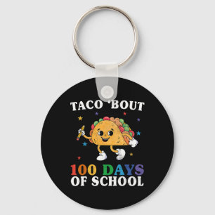 Chaveiro Professor De 100 Dias De Groovy Taco Cerca De 100