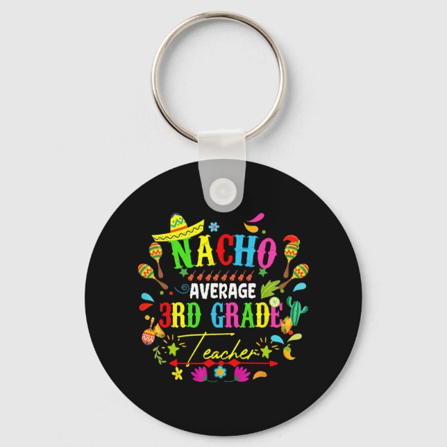 Chaveiro Professor de 3º grau México Cinco de Mães (Frente)