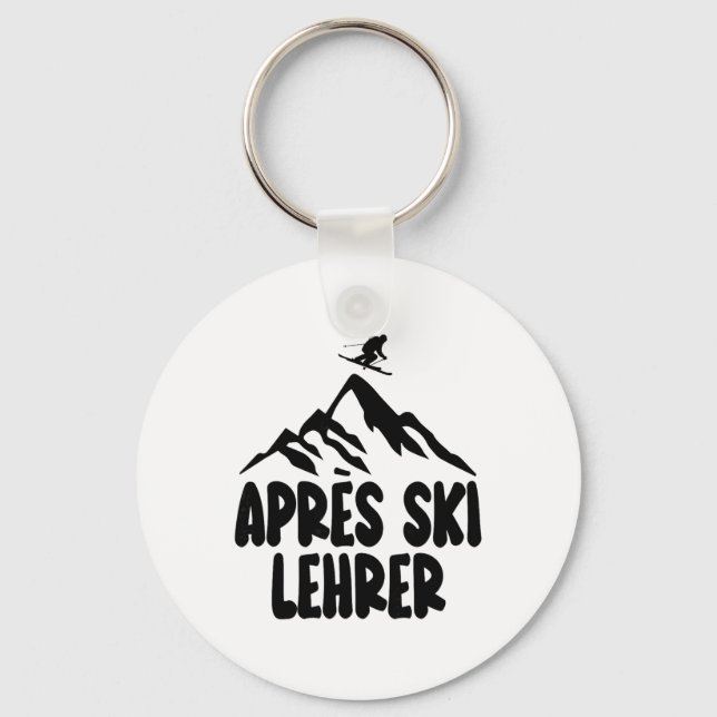 Chaveiro Professor de Apres Ski Hütengaudi Roupas Mulheres  (Frente)