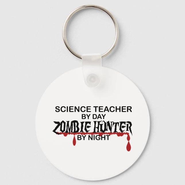 Chaveiro Professor de Ciência Zombie Hunter (Frente)