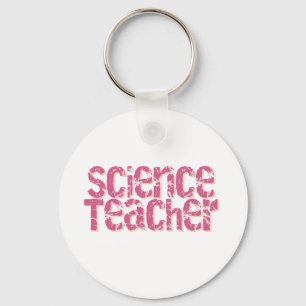 Chaveiro Professor de ciências afligido rosa do texto