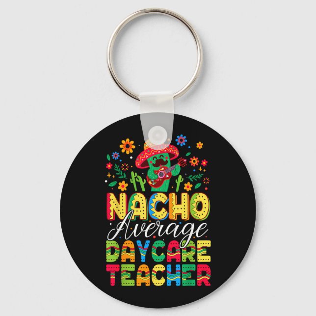 Chaveiro Professor de Creche Nacho Médio Fiesta Cinco De Ma (Frente)