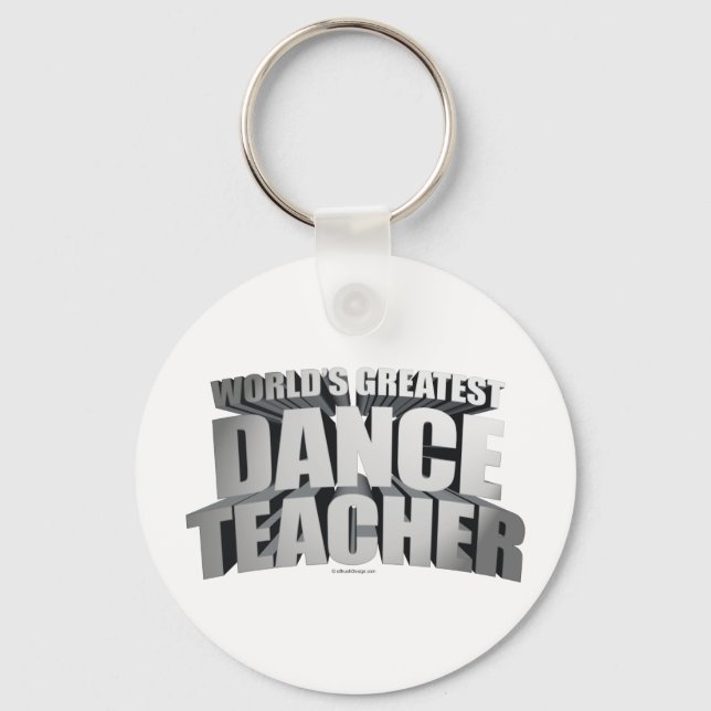 Chaveiro Professor de dança do mundo (Frente)
