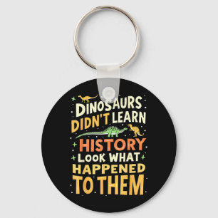Chaveiro Professor de Estudos Sociais de Dinossauro Engraça