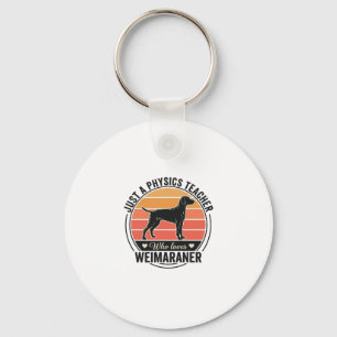 Chaveiro Professor de Física Ama Weimaraner Design de Cacho