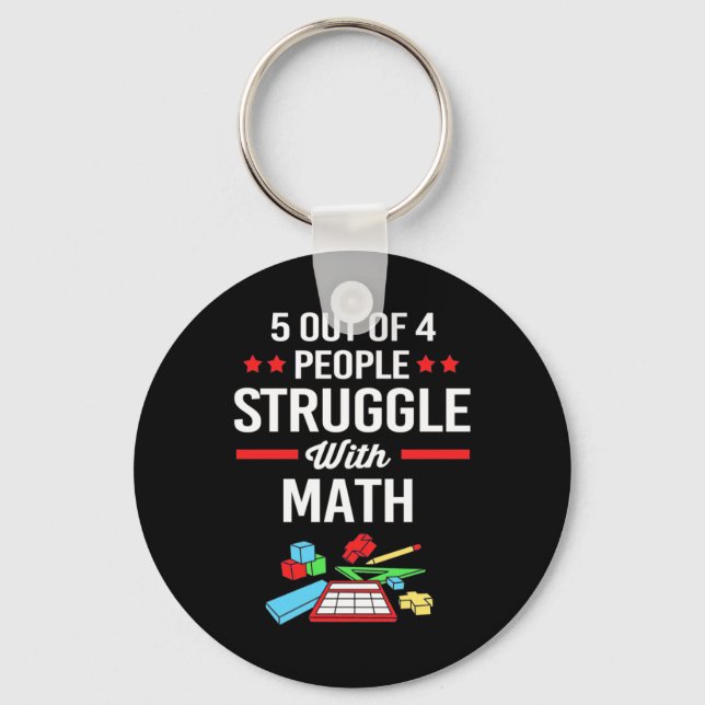 Chaveiro Professor De Matemática 5 Em 4 Pessoas (Frente)
