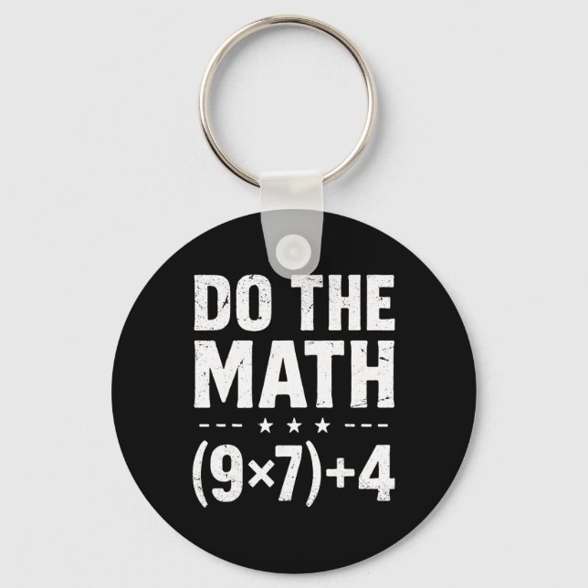 Chaveiro Professor de Matemática Antigo Faça as Contas 67 M (Frente)