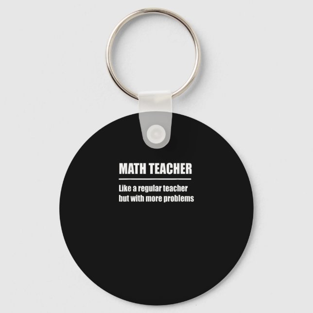 Chaveiro Professor De Matemática, Professor Regular, Mas Ma (Frente)