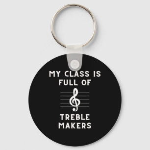 Chaveiro Professor de Música Engraçado Nota Musical Clé de