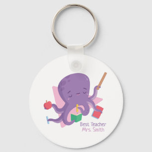 Chaveiro Professor de Octopus Roxo e Cujo Canto foi Persona