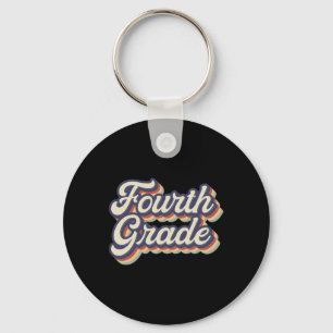 Chaveiro Professor de quarto grau Retro Vintage 4. º ano En