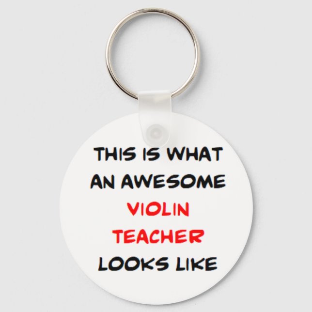 Chaveiro professor de violino, incrível (Frente)