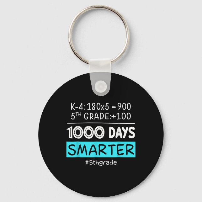 Chaveiro Professor do 5º ano 1000 dias mais inteligente 100 (Frente)