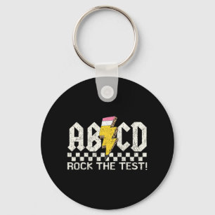Chaveiro Professor do Dia Retro Abcd Rock Test Day Schoo