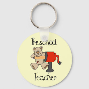 Chaveiro Professor do urso e do pré-escolar do Sharpener