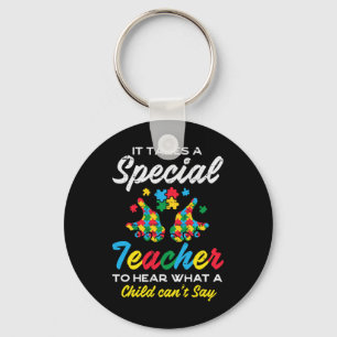 Chaveiro Professor Especial Para Ouvir Crianças Dizer Autis