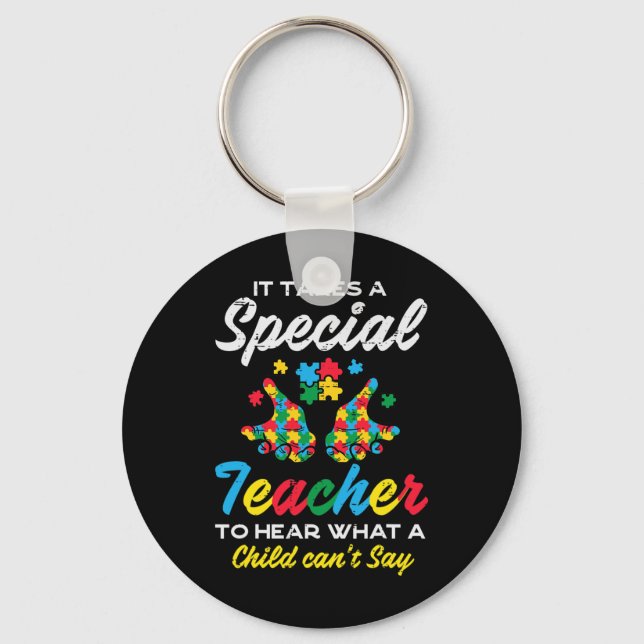 Chaveiro Professor Especial Para Ouvir Crianças Dizer Autis (Frente)