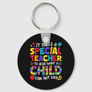 Chaveiro Professor Especial Para Ouvir O Que Um Autismo Inf