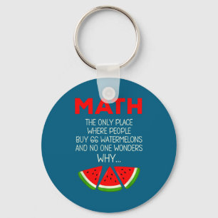 Chaveiro Professor Piada de Cálculo de Melancia Matemática