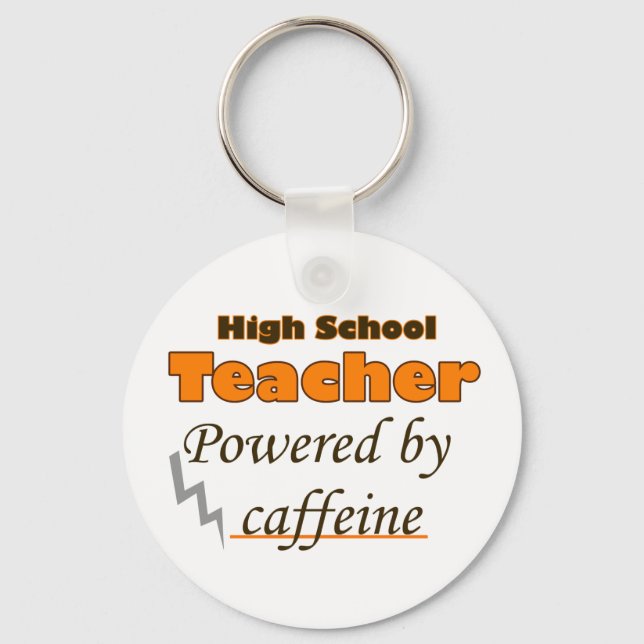 Chaveiro Professor segundo grau equipado com cafeína (Frente)
