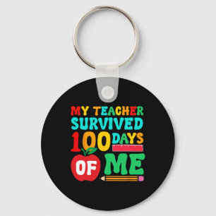Chaveiro Professor Sobreviveu 100 Dias Escola Aluno Lápis L
