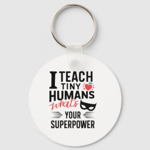 Chaveiro Professor Super-Herói Engraçado Ensinando Superpod