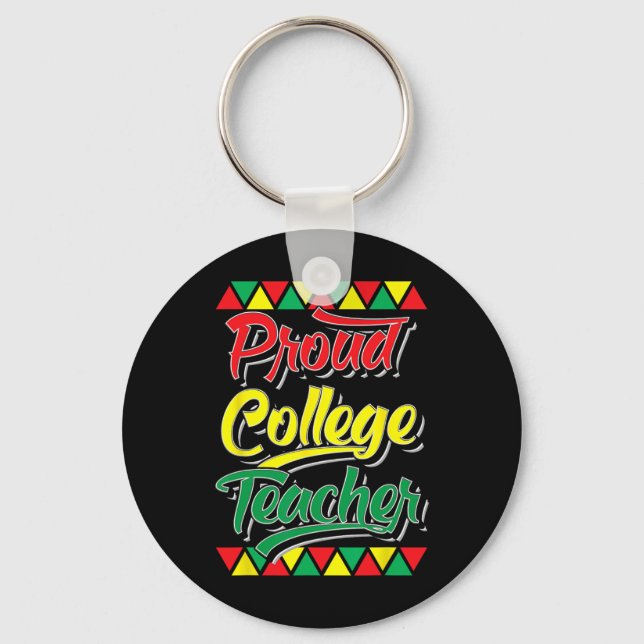 Chaveiro Professor Universitário Orgulhoso Mês da História  (Frente)
