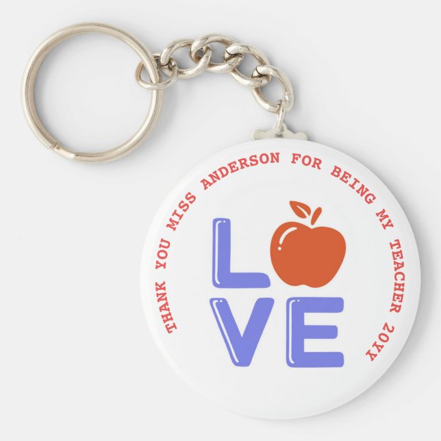 Chaveiro Professora cita preciosa aposentadoria despedida (Frente)